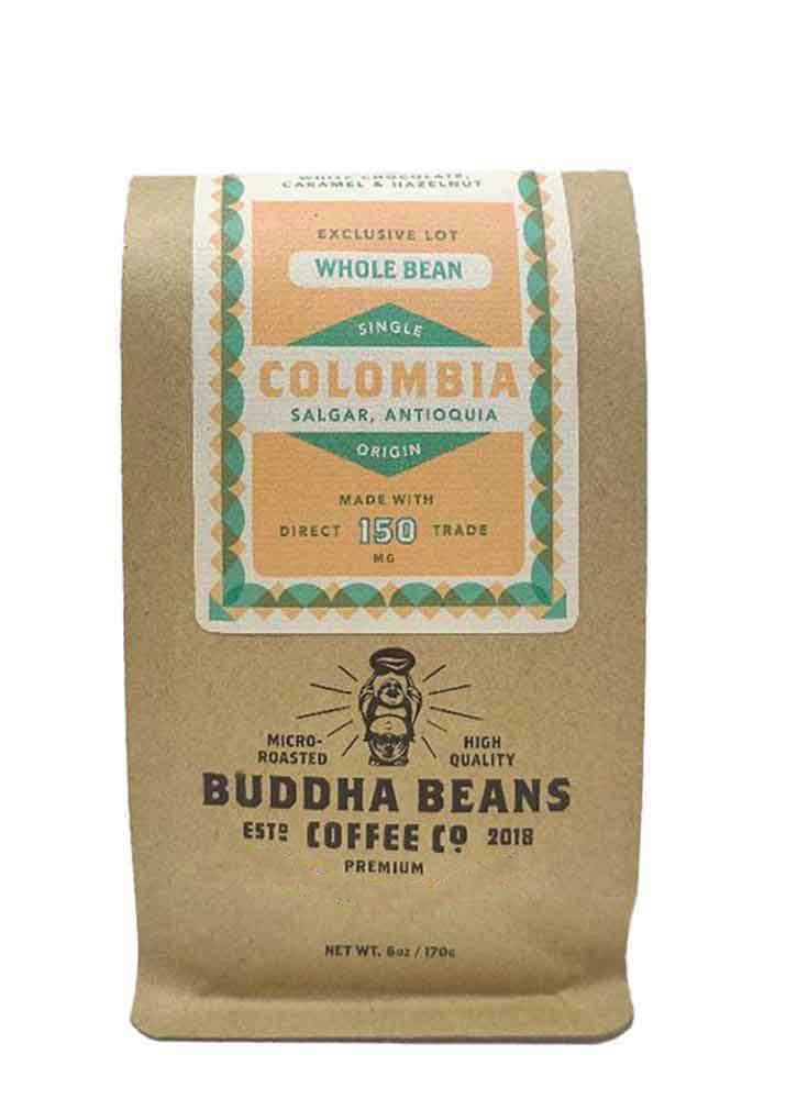 Buddha Beans Coffee Colombia Hemp Infused Coffee - Irect Sourced