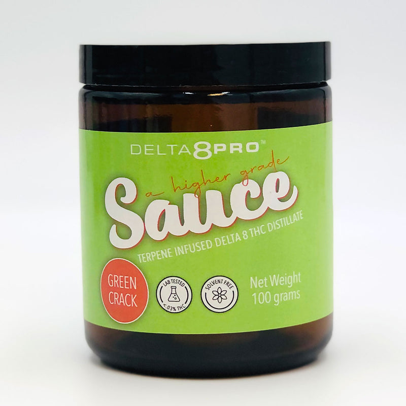 Delta 8 Pro Sauce Terpene Infused D8 THC Distillate Green Crack