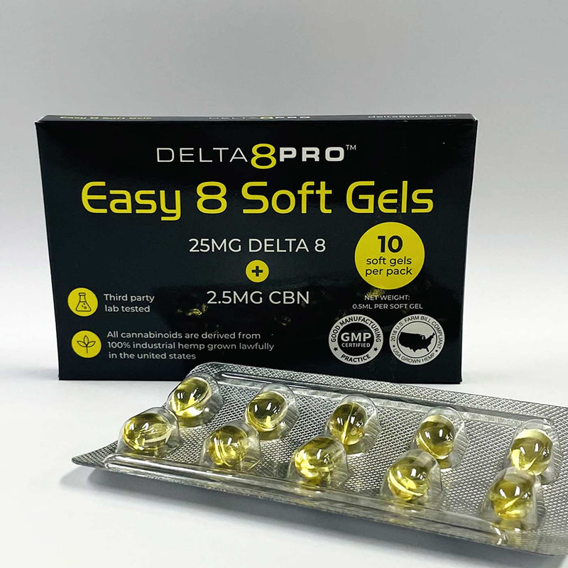 Delta 8 Pro Soft Gels Front