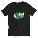 USMJ Brand Unisex Short Sleeve V-Neck T-Shirt